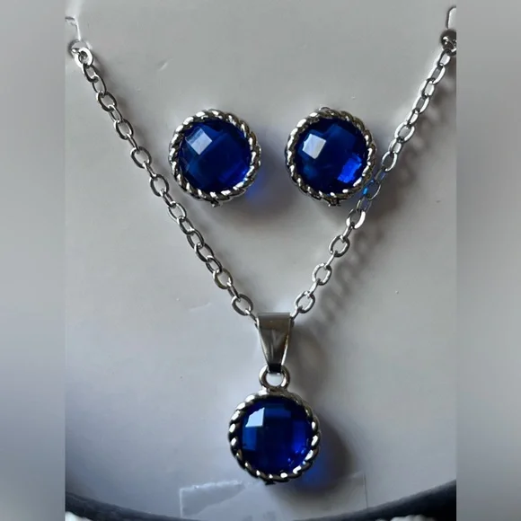 🌈 EFFY BLUE NECKLACE SET 🌈 NWOT 🌈 - Picture 5 of 16
